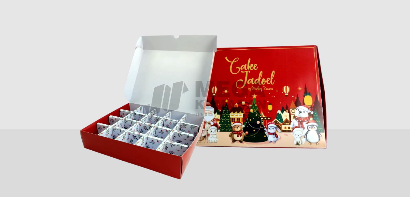 Kemasan Custom Kue Natal, Tampilan Makin Menawan Sampai Ke Tangan Pelanggan