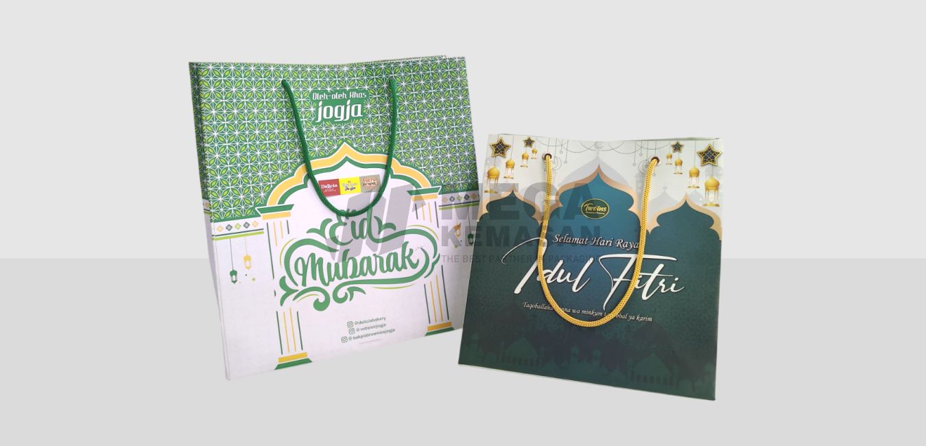 Pesan Disini! Paperbag Hampers Idul Fitri dengan Laminasi Doff / Glossy