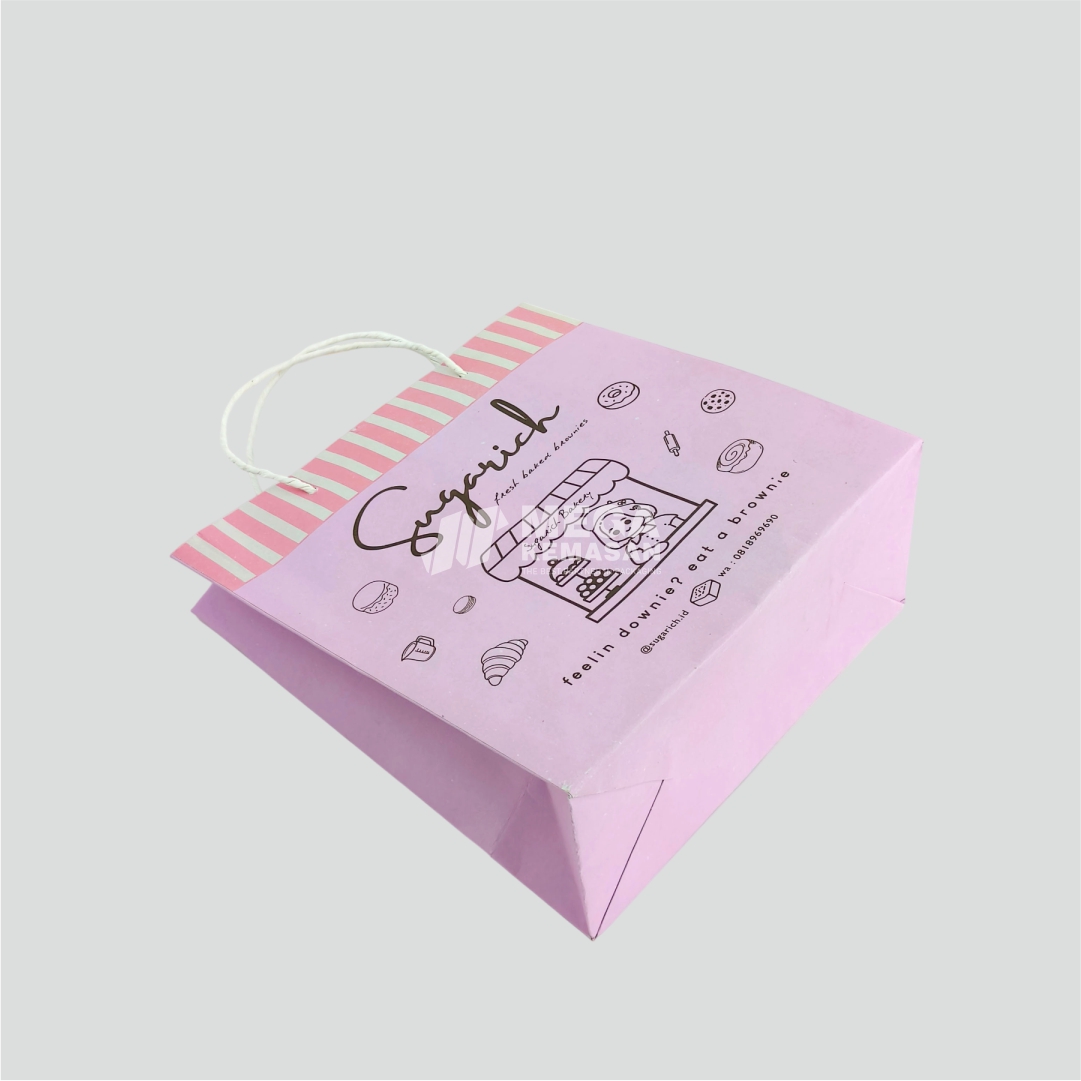 mega_kemasan_paper bag kraft putih 23,5x11x25 sugarich.id fresh baked brownies