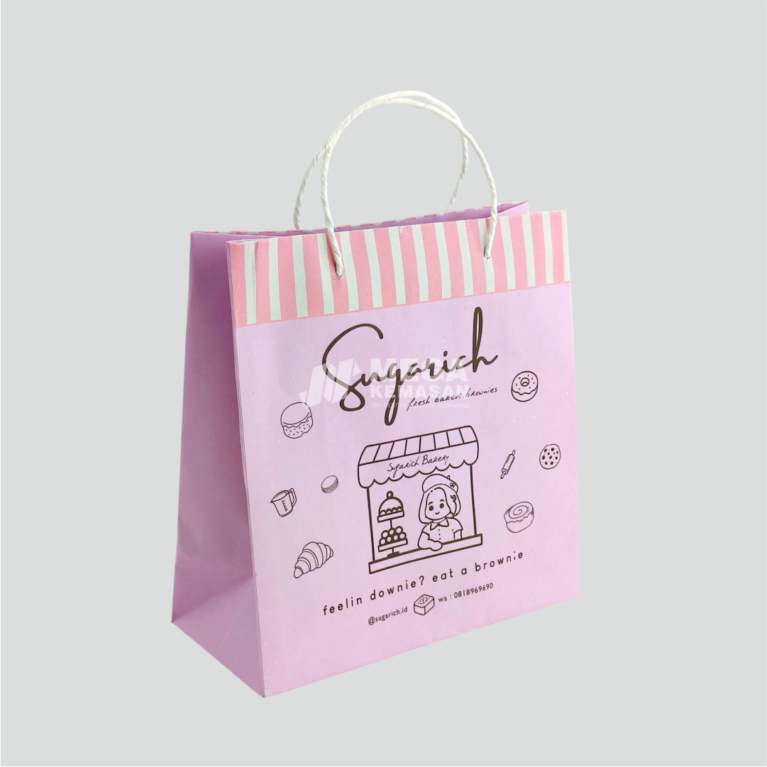 mega_kemasan_paper bag kraft putih 23,5x11x25 sugarich.id fresh baked brownies