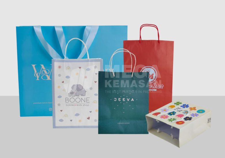 Grosir Paper Bag Custom Berkualitas Tinggi, Bebas Request Ukuran dan Desain